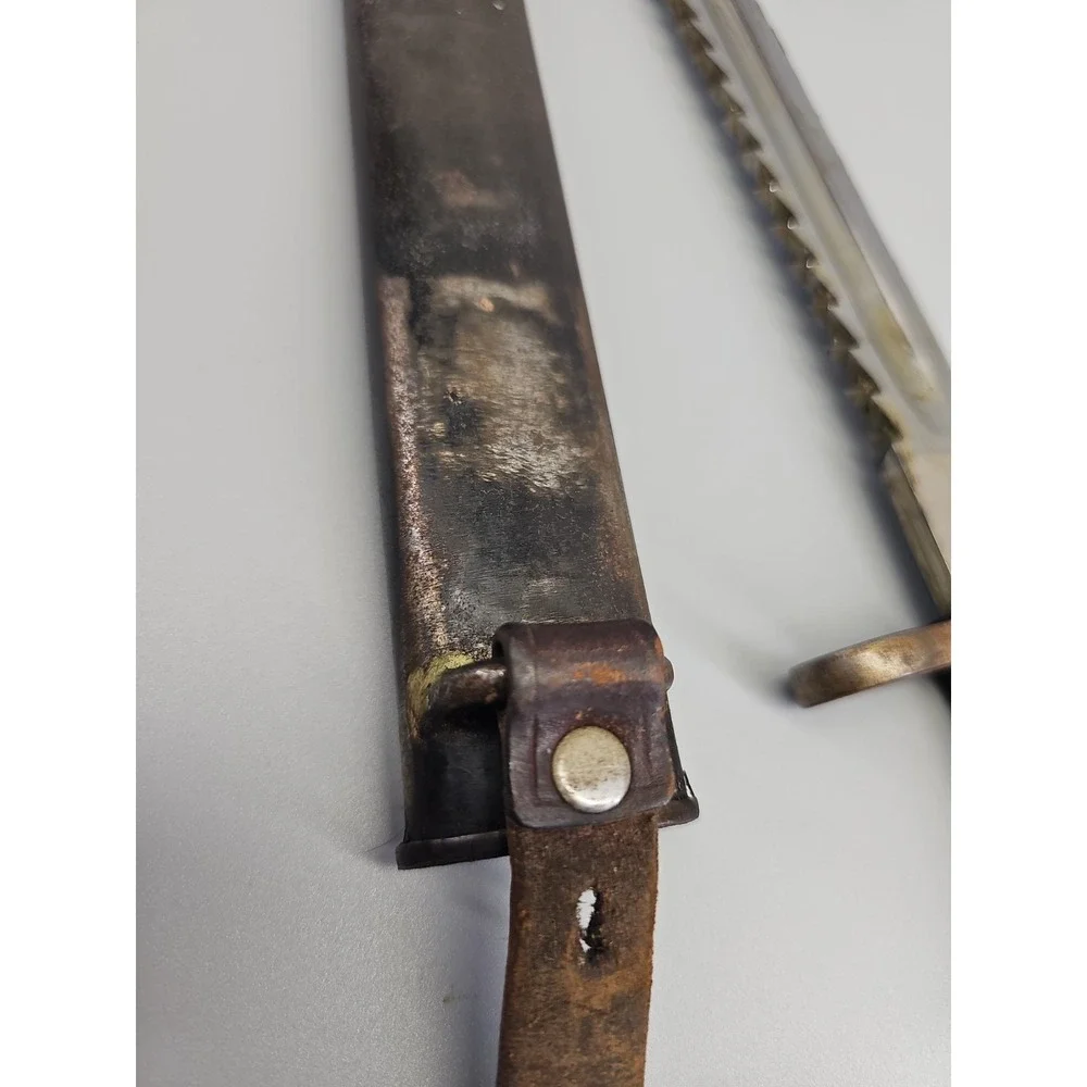 Rare New WWI Swiss Model 1914 Sawback Schmidt Rubin Bayonet H.S. Hans Steimer